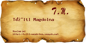 Töltl Magdolna névjegykártya